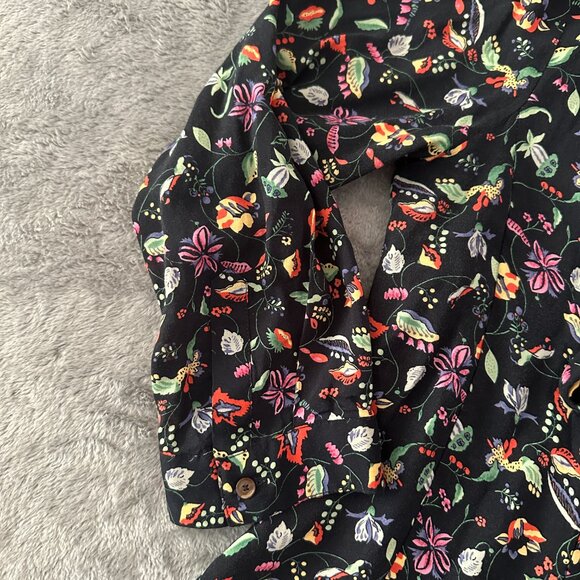 Conversations by Anthropologie 21 of 52 Bow Front Blouse Shirt Women's 4 Floral - Picture 3 of 7